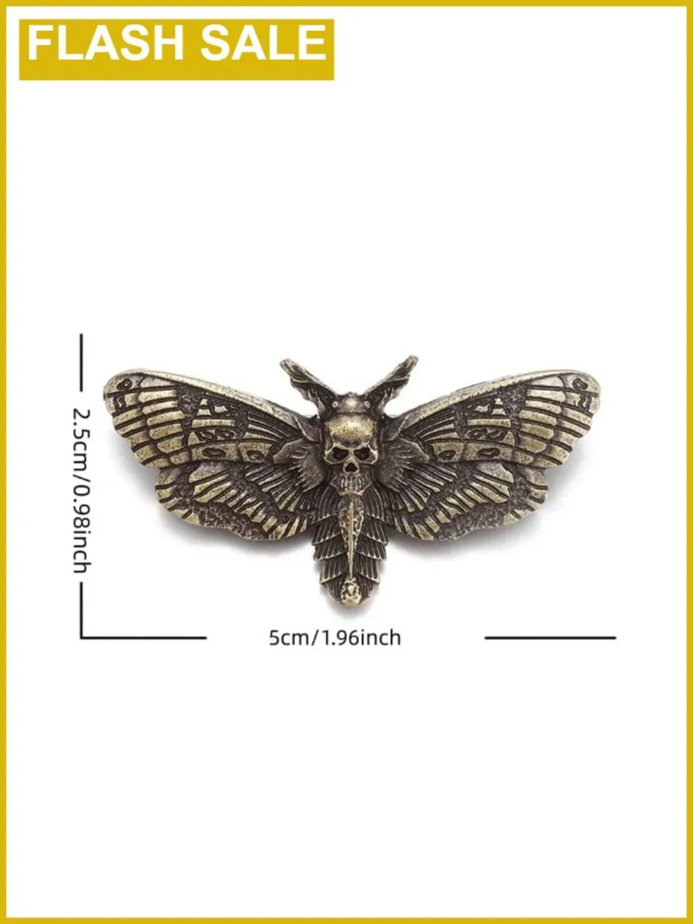 Vintage Moth Butterfly Brooch Gothic Insect Pin Zinc Alloy Jewelry Gift
